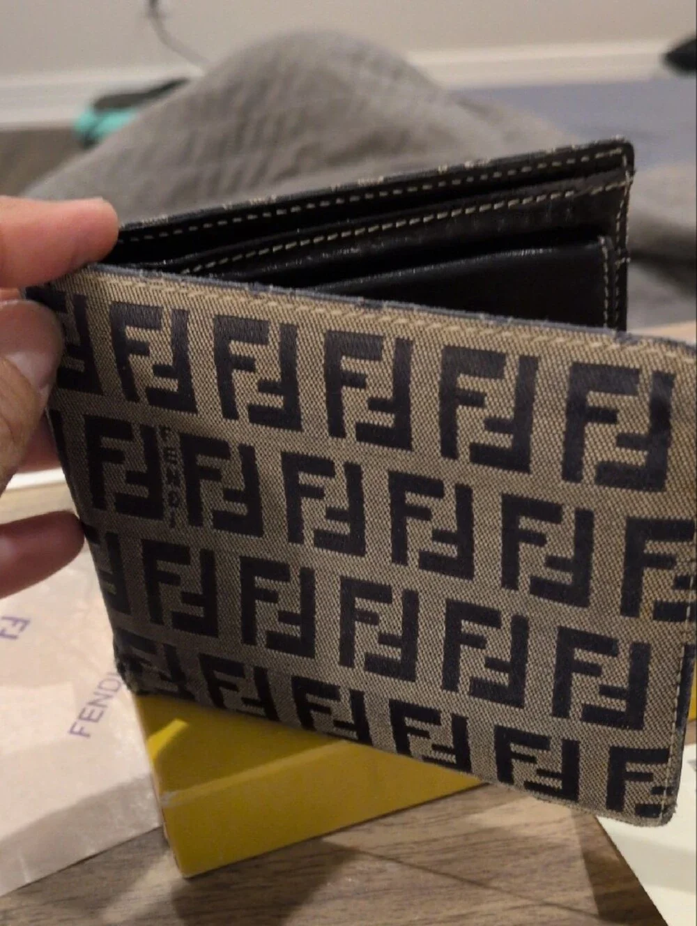 Fendi Vintage Zucca FF Jacquard Bi-Fold Wallet